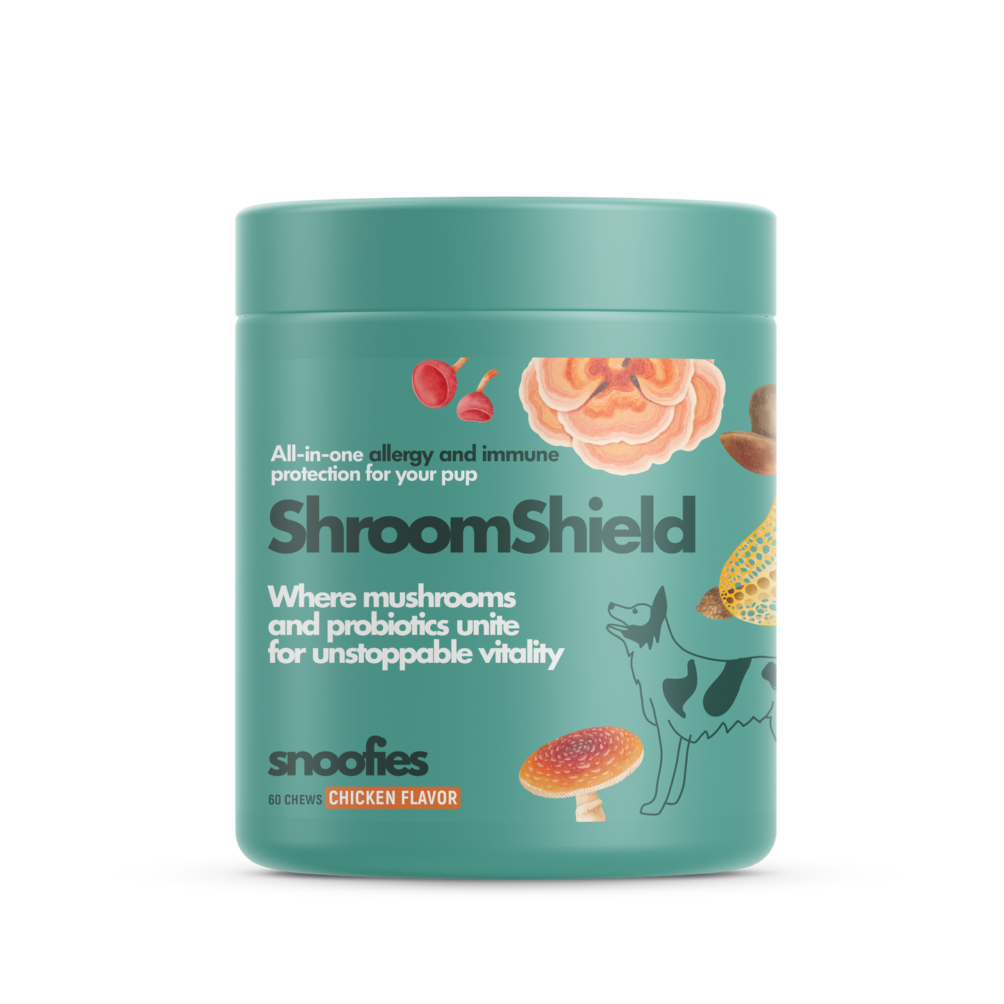 ShroomShield │ Mushrooms & Probiotics Immune And Wellness Support for Dogs