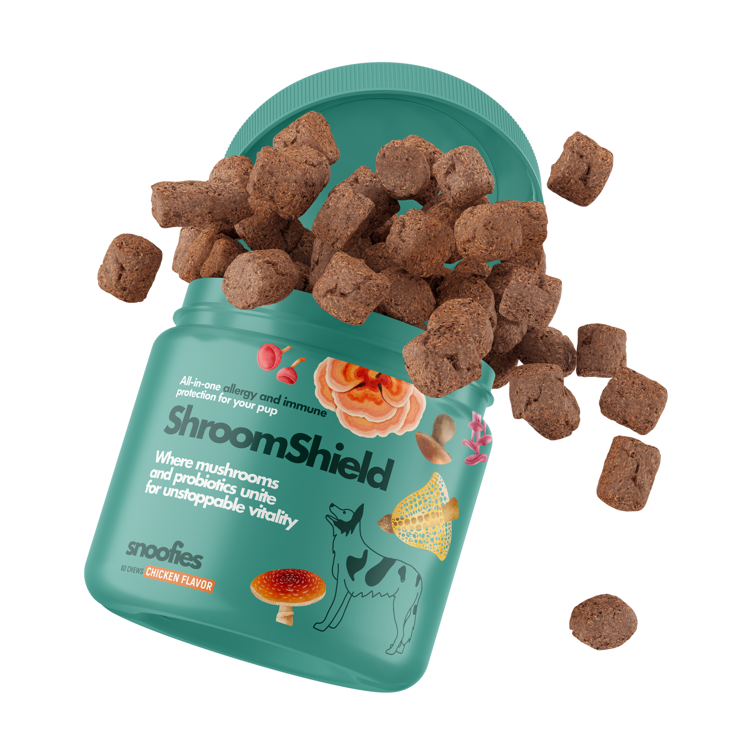 ShroomShield │ Mushrooms & Probiotics Immune And Wellness Support for Dogs